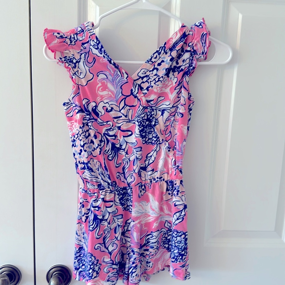 Lilly Pulitzer Pink and Blue Kids Casual Dress